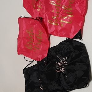 5 bride tribe vinyl backpacks